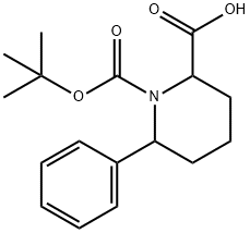 6-PHENYL-PIPERIDINE-1,2-DICARBOXYLIC ACID 1-TERT-BUTYL ESTER Struktur