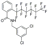 N-(3,5-DICHLOROBENZYL)-2-(1,1,2,2,3,3,4,4,5,5,6,6,6-TRIDECAFLUOROHEXYL)BENZAMIDE Struktur