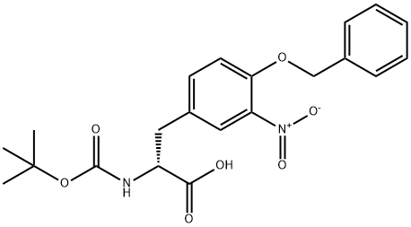 BOC-D-TYR(BZL, 3-NO2)-OH Struktur