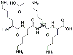 H-LYS-LYS-LYS-LYS-OH ACOH Struktur