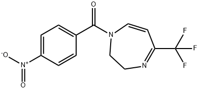 (4-NITROPHENYL)[5-(TRIFLUOROMETHYL)-2,3-DIHYDRO-1H-1,4-DIAZEPIN-1-YL]METHANONE Struktur