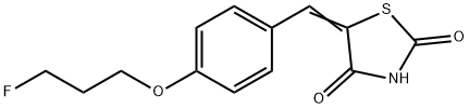 5-((E)-[4-(3-FLUOROPROPOXY)PHENYL]METHYLIDENE)-1,3-THIAZOLANE-2,4-DIONE Struktur