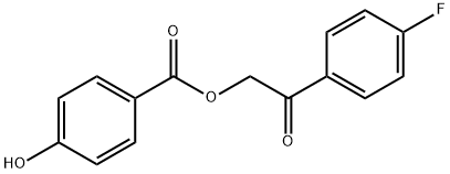 2-(4-FLUOROPHENYL)-2-OXOETHYL 4-HYDROXYBENZENECARBOXYLATE Struktur