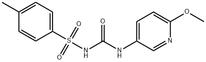 1-(6-METHOXY(3-PYRIDYL))-3-((4-METHYLPHENYL)SULFONYL)UREA Struktur