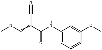 (E)-2-CYANO-3-(DIMETHYLAMINO)-N-(3-METHOXYPHENYL)-2-PROPENAMIDE Struktur