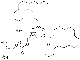 1-STEAROYL-2-LINOLEOYL-SN-GLYCERO-3-[PHOSPHO-RAC-(1-GLYCEROL)] (SODIUM SALT) Struktur