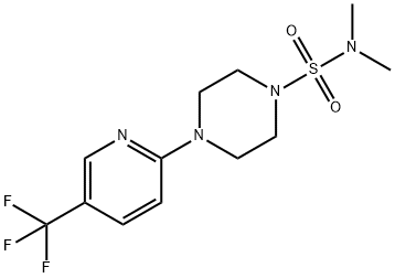 N,N-DIMETHYL-4-[5-(TRIFLUOROMETHYL)-2-PYRIDINYL]TETRAHYDRO-1(2H)-PYRAZINESULFONAMIDE Struktur