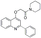 2-[(2-PHENYLQUINOLIN-4-YL)OXY]-1-PIPERIDINOETHAN-1-ONE Struktur