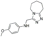 (4-METHOXY-PHENYL)-(6,7,8,9-TETRAHYDRO-5H-[1,2,4]TRIAZOLO[4,3-A]AZEPIN-3-YLMETHYL)-AMINE Struktur