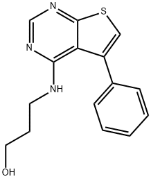 3-[(5-PHENYLTHIENO[2,3-D]PYRIMIDIN-4-YL)AMINO]PROPAN-1-OL Struktur