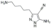 5-AMINO-3-(5-AMINOPENTYL)-1H-PYRAZOLE-4-CARBONITRILE Struktur