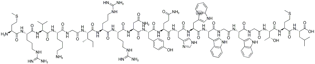 H-MET-ARG-VAL-LYS-GLY-ILE-ARG-ARG-ASN-TYR-GLN-HIS-TRP-TRP-GLY-TRP-GLY-THR-MET-LEU-OH Struktur