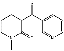 1-METHYL-3-NICOTINOYL-2-PIPERIDONE Struktur