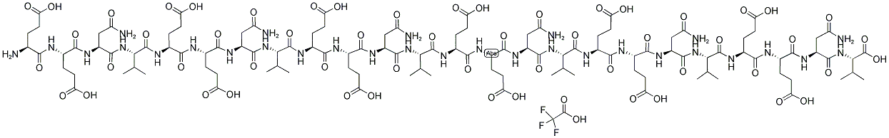 H(-GLU-GLU-ASN-VAL)6-OH TRIFLUOROACETATE SALT Struktur