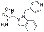 4-[1-(PYRIDIN-4-YLMETHYL)-1H-BENZIMIDAZOL-2-YL]-1,2,5-OXADIAZOL-3-AMINE Struktur