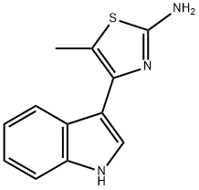 4-(1H-INDOL-3-YL)-5-METHYL-THIAZOL-2-YLAMINE Struktur