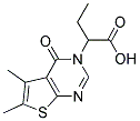 2-(5,6-DIMETHYL-4-OXO-4H-THIENO[2,3-D]PYRIMIDIN-3-YL)-BUTYRIC ACID Struktur