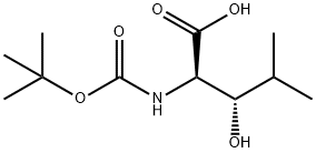 BOC-(2R,3S)-2-AMINO-3-HYDROXY-4-METHYLPENTANOIC ACID Struktur