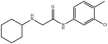 N-(3-CHLORO-4-METHYL-PHENYL)-2-CYCLOHEXYLAMINO-ACETAMIDE Struktur