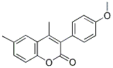 4,6-DIMETHYL-3(4'-METHOXYPHENYL)COUMARIN Struktur