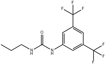 N-(3,5-BIS(TRIFLUOROMETHYL)PHENYL)(PROPYLAMINO)FORMAMIDE Struktur