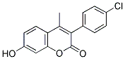 3(4'-CHLOROPHENYL)-7-HYDROXY-4-METHYLCOUMARIN Struktur