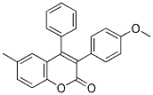 3-(4'-METHOXYPHENYL)-6-METHYL-4-PHENYL COUMARIN Struktur