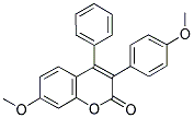 7-METHOXY-3(4'-METHOXYPHENYL)-4-PHENYLCOUMARIN Struktur