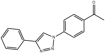 1-[4-(4-PHENYL-1H-1,2,3-TRIAZOL-1-YL)PHENYL]-1-ETHANONE Struktur