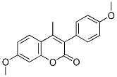 7-METHOXY-3(4'-METHOXYPHENYL)-4-METHYLCOUMARIN Struktur