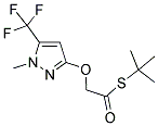 S-(TERT-BUTYL) 2-([1-METHYL-5-(TRIFLUOROMETHYL)-1H-PYRAZOL-3-YL]OXY)ETHANETHIOATE Struktur