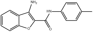 3-AMINO-N-(4-METHYLPHENYL)-1-BENZOFURAN-2-CARBOXAMIDE Struktur