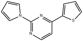 2-(1H-PYRROL-1-YL)-4-(2-THIENYL)PYRIMIDINE Struktur