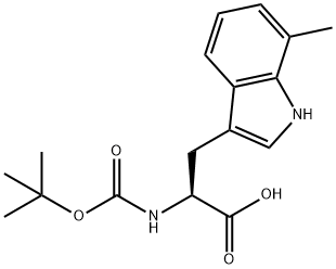 BOC-7-METHYL-DL-TRYPTOPHAN Struktur