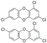 1,3,7/1,3,8 TRICHLORODIBENZO-P-DIOXIN Struktur