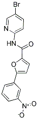 N-(5-BROMOPYRIDIN-2-YL)-5-(3-NITROPHENYL)-2-FURAMIDE Struktur