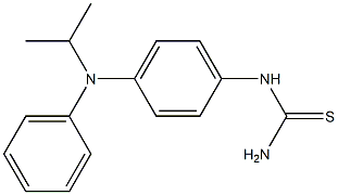 AMINO((4-((ISOPROPYL)PHENYLAMINO)PHENYL)AMINO)METHANE-1-THIONE Struktur