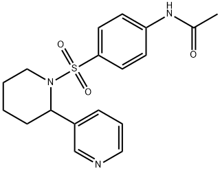 N-{4-[(2-PYRIDIN-3-YLPIPERIDIN-1-YL)SULFONYL]PHENYL}ACETAMIDE Struktur