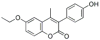 6-ETHOXY-3(4'-HYDROXYPHENYL)-4-METHYLCOUMARIN Struktur