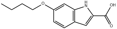 6-BUTOXY-1H-INDOLE-2-CARBOXYLIC ACID Struktur