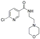 6-CHLORO-N-(2-MORPHOLIN-4-YL-ETHYL)-NICOTINAMIDE Struktur