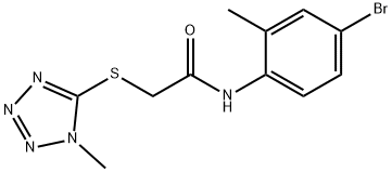 N-(4-BROMO-2-METHYLPHENYL)-2-[(1-METHYL-1H-1,2,3,4-TETRAAZOL-5-YL)SULFANYL]ACETAMIDE Struktur