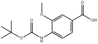 BOC-4-AMINO-3-METHOXYBENZOIC ACID Struktur