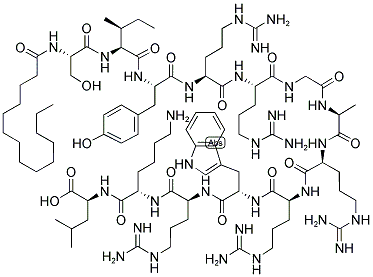 MYR-SIYRRGARRWRKL-OH Struktur