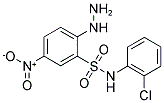 N-(2-CHLORO-PHENYL)-2-HYDRAZINO-5-NITRO-BENZENESULFONAMIDE Struktur