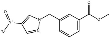 3-(4-NITRO-PYRAZOL-1-YLMETHYL)-BENZOIC ACID METHYL ESTER Struktur