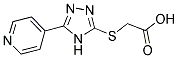 (5-PYRIDIN-4-YL-4 H-[1,2,4]TRIAZOL-3-YLSULFANYL)-ACETIC ACID Struktur