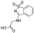 (1,1-DIOXO-1H-1LAMBDA6-BENZO[D]ISOTHIAZOL-3-YLAMINO)-ACETIC ACID Struktur