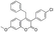 4-BENZYL-3(4'-CHLOROPHENYL)-7-METHOXYCOUMARIN Struktur