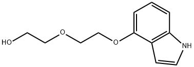 2-[2-(1H-INDOL-4-YLOXY)-ETHOXY]-ETHANOL Struktur